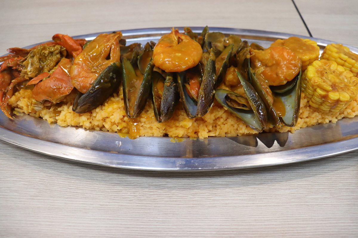 A Philippine seafood spread